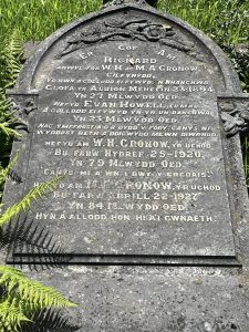 The graves of those who died in the disaster.